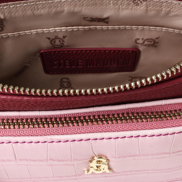 Сумка крос-боді через плече жіноча Steve Madden SM13001385 Рожево-фіолетова (8720857331721) - зображення 4