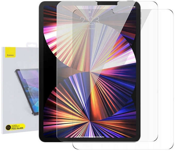 Szkło hartowane Baseus do Apple iPad 12.9" 2 szt (SGBL320302) - obraz 1