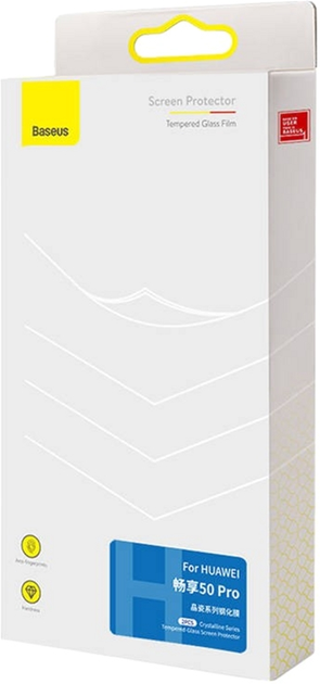 Загартоване скло Baseus для Huawei Changxing 50 Transparent (P60012057201-01) - зображення 1