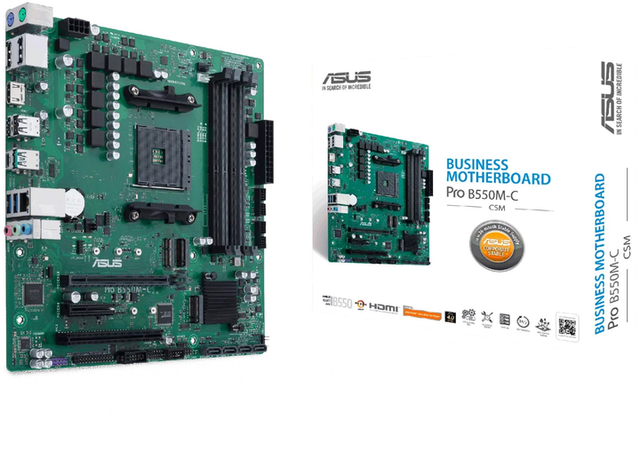 Материнська плата Asus Pro B550M-C/CSM (sAM4,  AMD B550, PCI-Ex16) - зображення 6