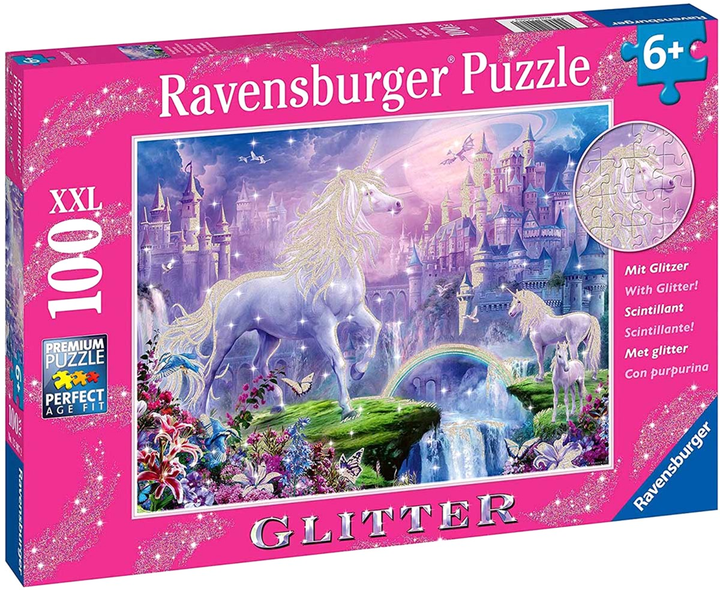 Puzzle Ravensburger Królestwo Jednorożców 100 elementów (4005556129072) - obraz 1