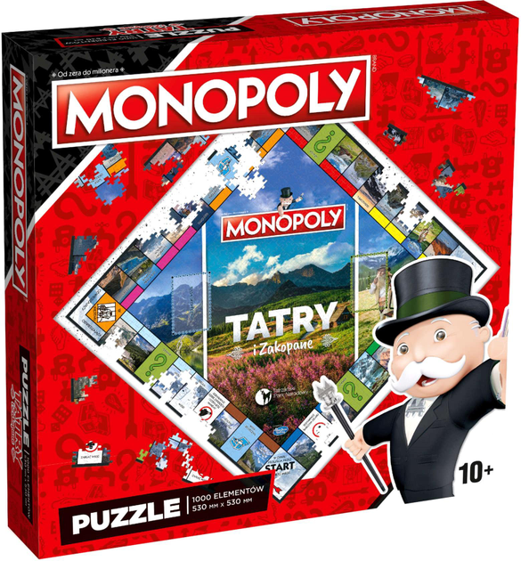 Puzzle Winning Moves Monopoly Tatry i Zakopane 1000 elementów (5036905045643) - obraz 1