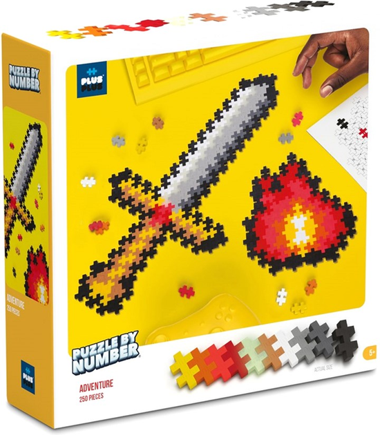 Puzzle by number Plus Plus Przygoda 250 elementów (5710409106894) - obraz 1