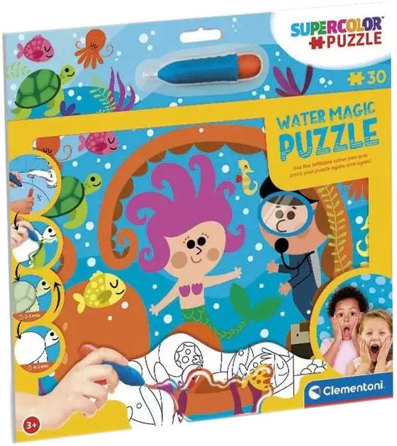 Puzzle Clementoni Water Magic Podmorskie przygody 30 elementów (8005125227099) - obraz 1