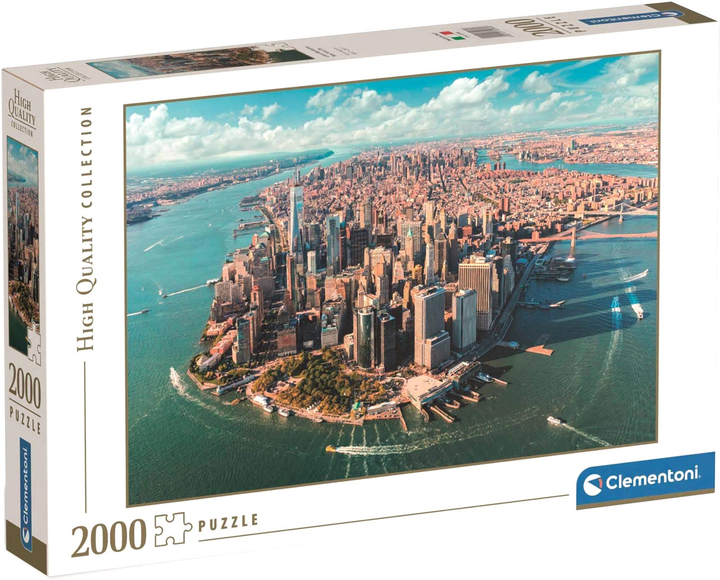 Puzzle Clementoni Lower Manhattan New York City 2000 elementów (8005125320806) - obraz 1