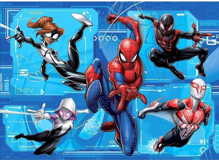 Puzzle dwustronne Lisciani Maxi Floor Marvel Spiderman 108 elementów (8008324099764) - obraz 2