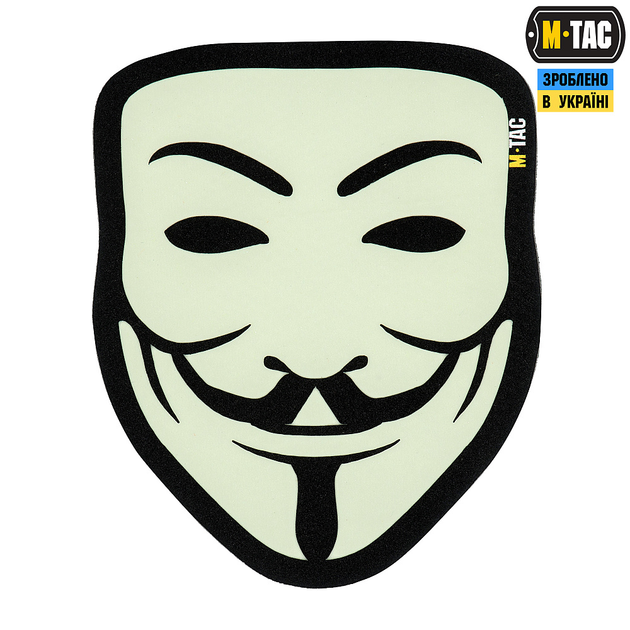 M-Tac нашивка Anonymous Black/GID - изображение 1