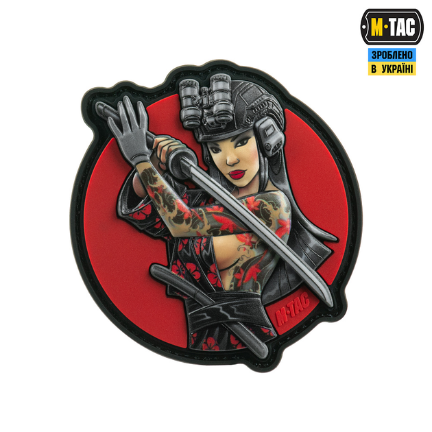 №3 нашивка Водограй Tactical PVC M-Tac girl Black - изображение 1