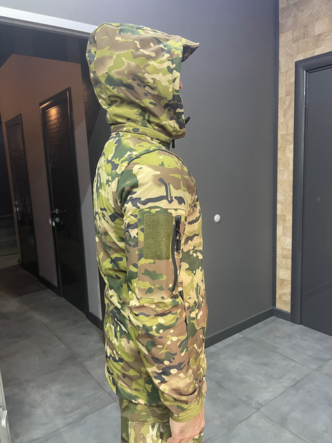 Куртка тактична Squad, Softshell, Мультикам, розмір M, тепла куртка флісова для військових софтшелл - зображення 2