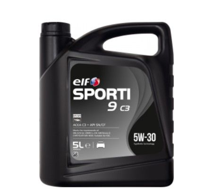 Олія моторна Elf Sporti 9 C3/5W30/5л. / (ACEA C3, API SN/CF, MB-229.52, GM Dexos 2) ELF 10-5 SP9 C3 - зображення 1