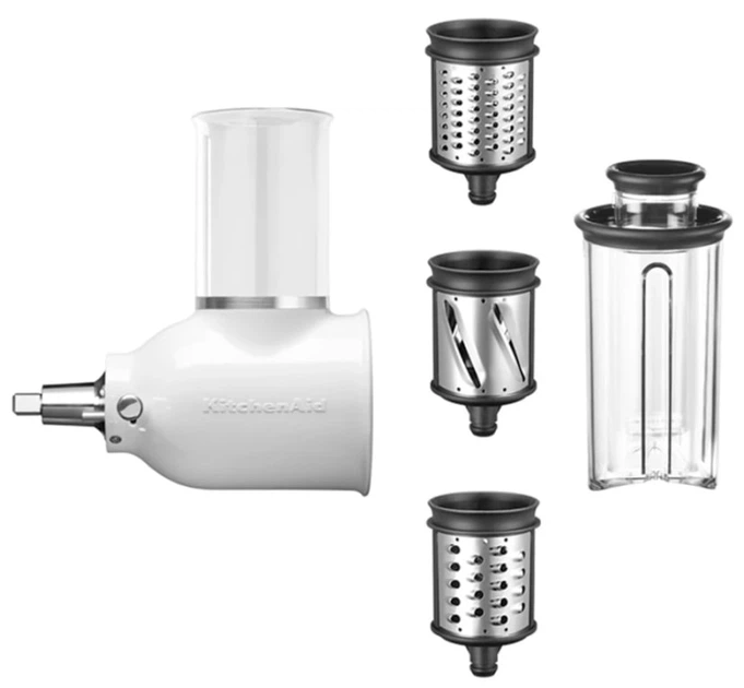 Набір із 3 насадок KitchenAid 5KSM2FPPC (5KSMFGA, 5KSMFVSP, 5KSMVSA) м'ясорубка, перетирання, овочерізка (5413184602932) - Фото 2 Набір із 3 насадок KitchenAid 5KSM2FPPC (5KSMFGA, 5KSMFVSP, 5KSMVSA) м'ясорубка, перетирання, овочерізка (5413184602932) - зображення 2