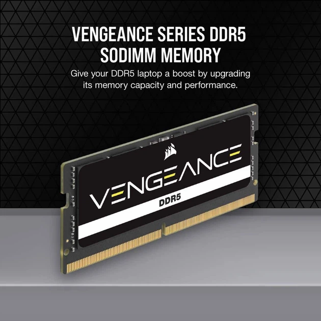 Модуль памяти Corsair DDR5 32GB (2x16) SODIMM 5600MHz VENGEANCE (CMSX32GX5M2A5600C48) - Фото 6 Модуль памяти Corsair DDR5 32GB (2x16) SODIMM 5600MHz VENGEANCE (CMSX32GX5M2A5600C48) - изображение 6