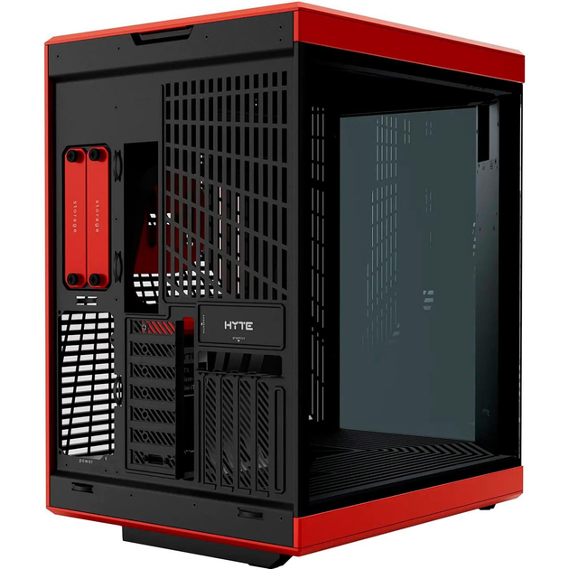 Корпус Hyte Y70 TOUCH Black-Red, Mid-Tower / ATX, Micro-ATX и Mini-ITX PC Case with PCIE 4.0 cable included (CS-HYTE-Y70-BR-L) Без БП - изображение 4