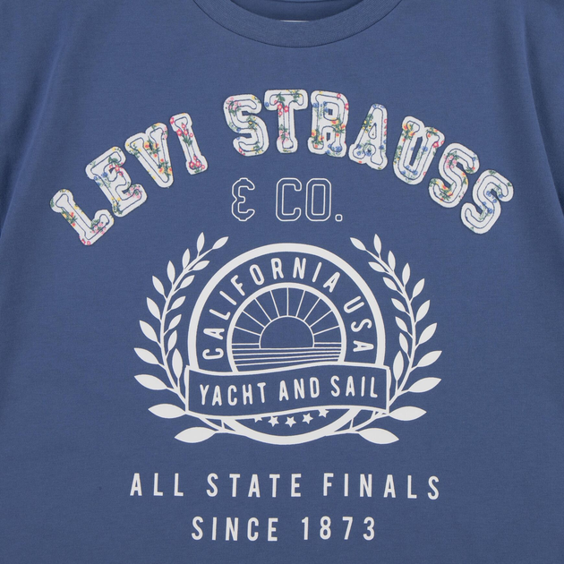 Підліткова футболка для дівчинки Levis 4EK177-BIB 146-152 см (12A) Синя (3666643076955) - зображення 3
