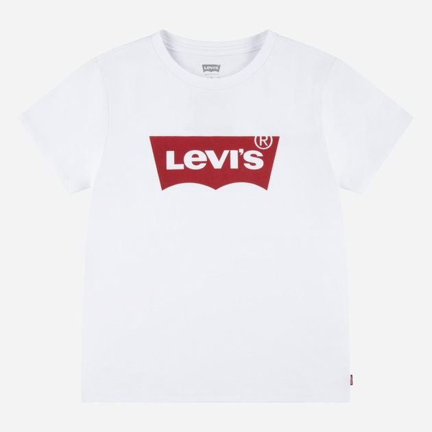 Підліткова футболка для дівчинки Levis 4EK825-W5J 158 см (14A) Червоний/Білий (3666643067731) - зображення 1