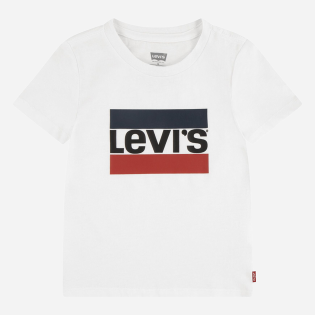 Дитяча футболка для дівчинки Levis 3EK827-001 104 см (4A) Біла (3666643067298) - зображення 1