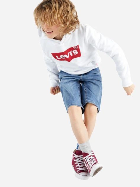 Підліткове худі для хлопчика Levis 9E8778-001 158 см (14A) Біле (3665115259261) - зображення 3