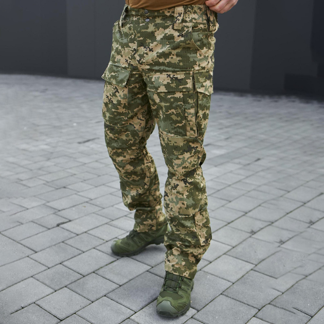 Мужские штаны "М-5" рип-стоп с влагозащитной пропиткой пиксель размер 2XL - изображение 2