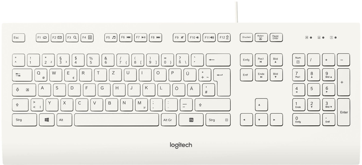 Клавіатура дротова Logitech K280e  White (920-008319) - зображення 1