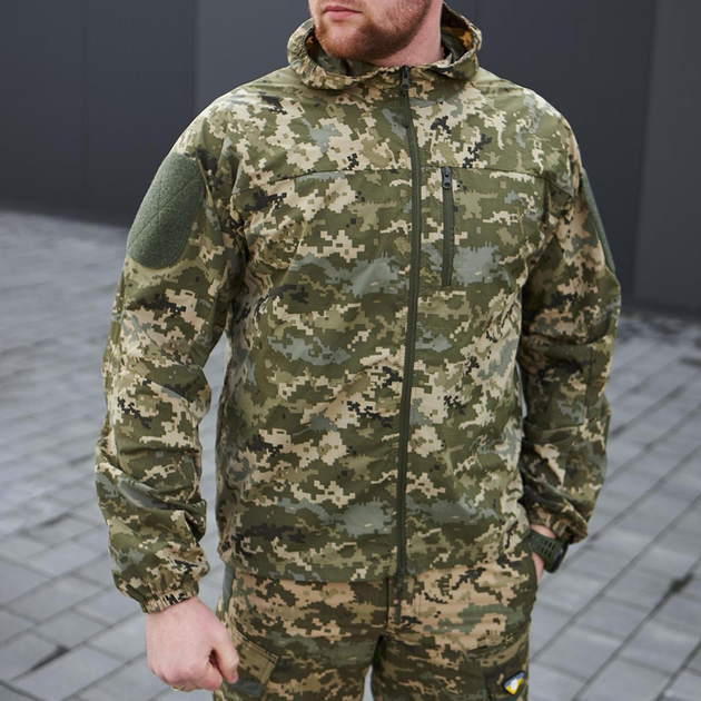Чоловіча літня куртка "T-Storm" з липучками для шевронів піксель розмір S - зображення 2