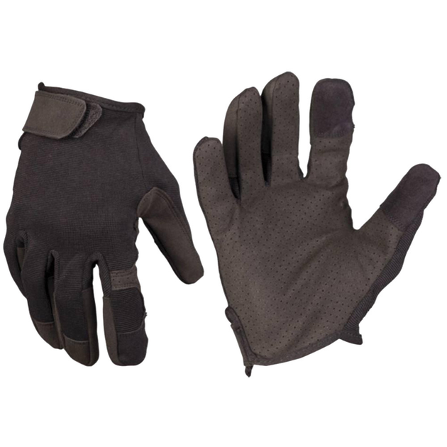 Сенсорні рукавиці MIL-TEC із накладкою Eva чорні розмір L - зображення 1