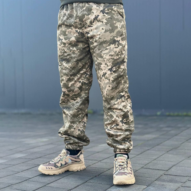 Чоловічі штани Cargo з поліестеру та бавовни піксель розмір 3XL - зображення 1