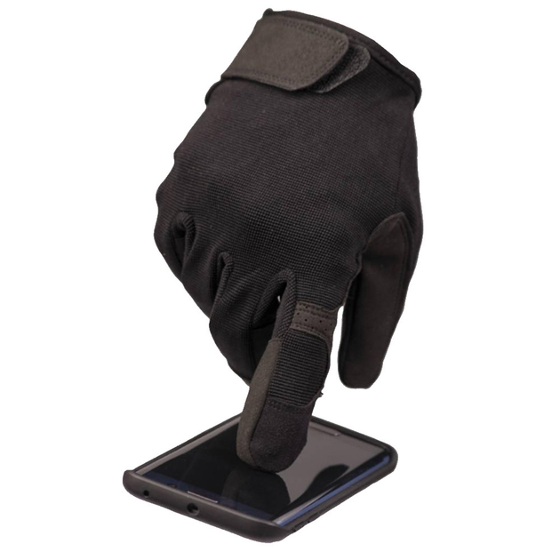 Сенсорные перчатки MIL-TEC с накладкой Eva черные размер 2XL - изображение 2