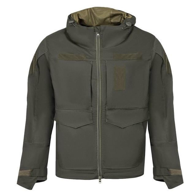 Демисезонная мужская куртка "Hunter" Canvas Streatch с сеточной подкладкой олива размер S - изображение 2