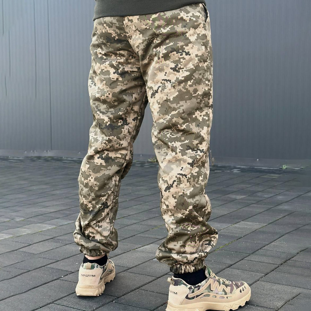 Чоловічі штани Cargo з поліестеру та бавовни піксель розмір 4XL - зображення 2