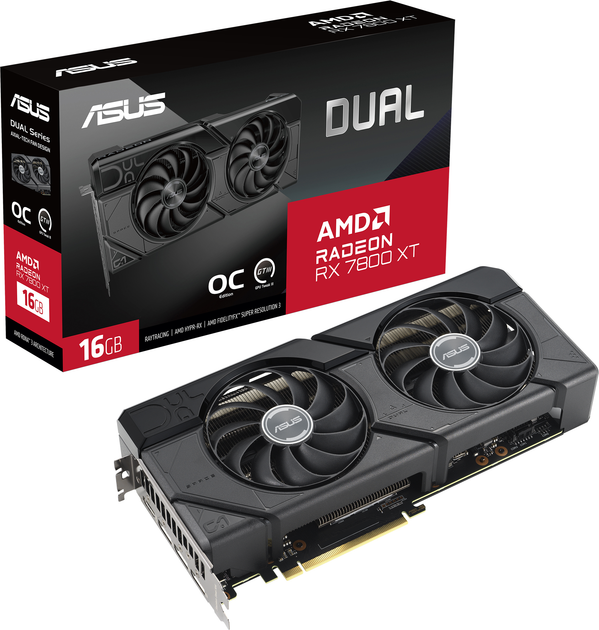 Karta graficzna ASUS PCI-Ex Radeon RX 7800 XT Dual OC Edition 16GB GDDR6 (256bit) (2520/19500) (1 x HDMI, 3 x DisplayPort) (90YV0JJ1-M0NA00) - obraz 13