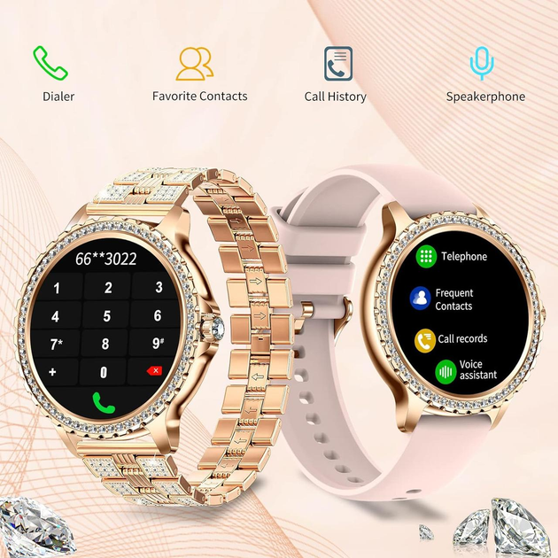 Смарт-часы женские Smart Fitonme Gold с тонометром – фото, отзывы ...