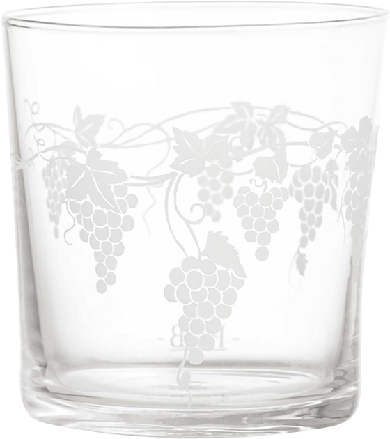 Zestaw szklanek z grubym dnem La Porcellana Bianca Babila Winogrono 350 ml Przezroczysty 6 szt (P401000006) - obraz 1