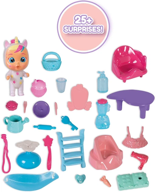 Ігровий набір з лялькою IMC Toys Cry Babies Magic Tears Dreamy's Mega House Мега-будинок Дрімі (904026) - зображення 5