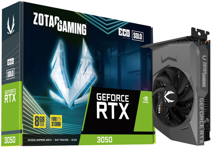 Karta graficzna ZOTAC PCI-Ex GeForce RTX 3050 Eco Solo 8GB GDDR6 (128bit) (1777/14000) (1 x HDMI, 3 x DisplayPort) (ZT-A30500R-10L) - obraz 7