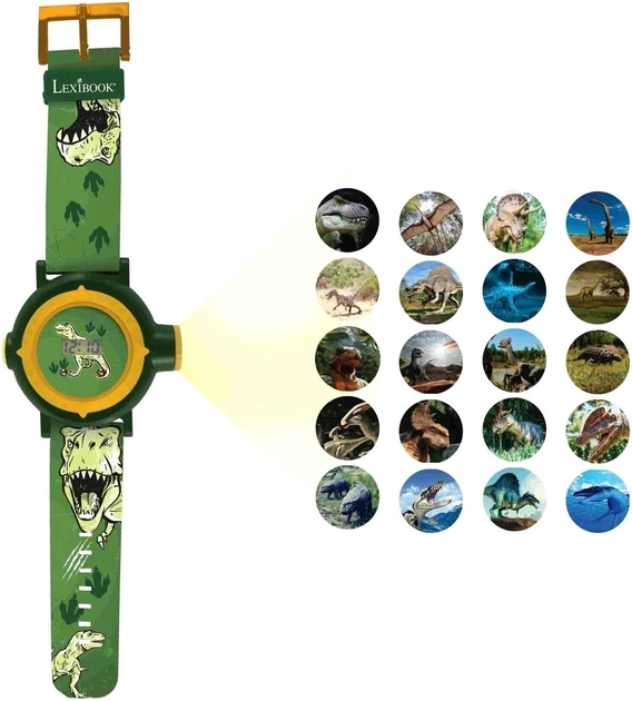 Cyfrowy zegar projekcyjny Lexibook Dinosaur (3380743098975) - obraz 2