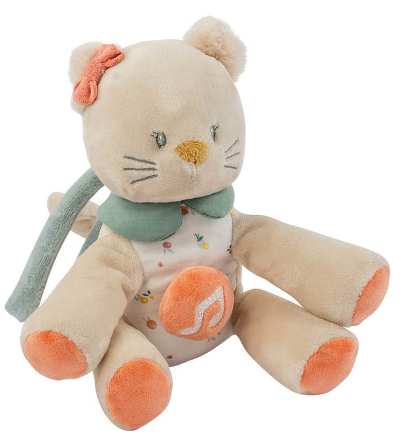 М'яка іграшка Nattou Музична кішка Lana 23 см (5414673266079) - зображення 1