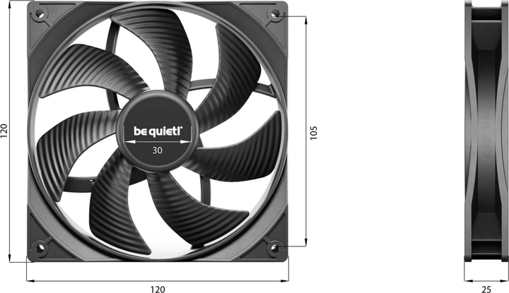 Кулер be quiet! Pure Wings 3 120мм BL104 (4260052190760) - зображення 4
