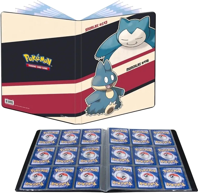 Album do przechowywania kart Pokemon Portfolio 9-P Snorlax and Munchlax (0074427159504) - obraz 1