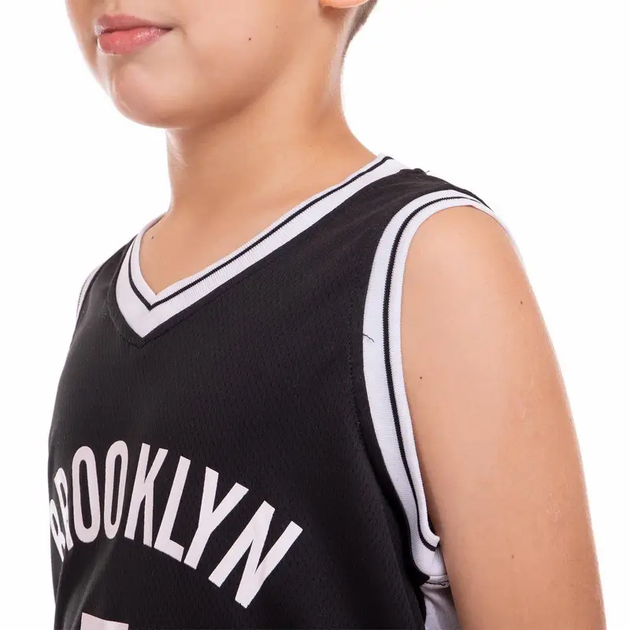 Форма баскетбольна дитяча Lion BROOKLYN NETS DURANT 7 колір чорний L - на 10-12 років, зріст 140-148 (CO-2268-L) - изображение 4