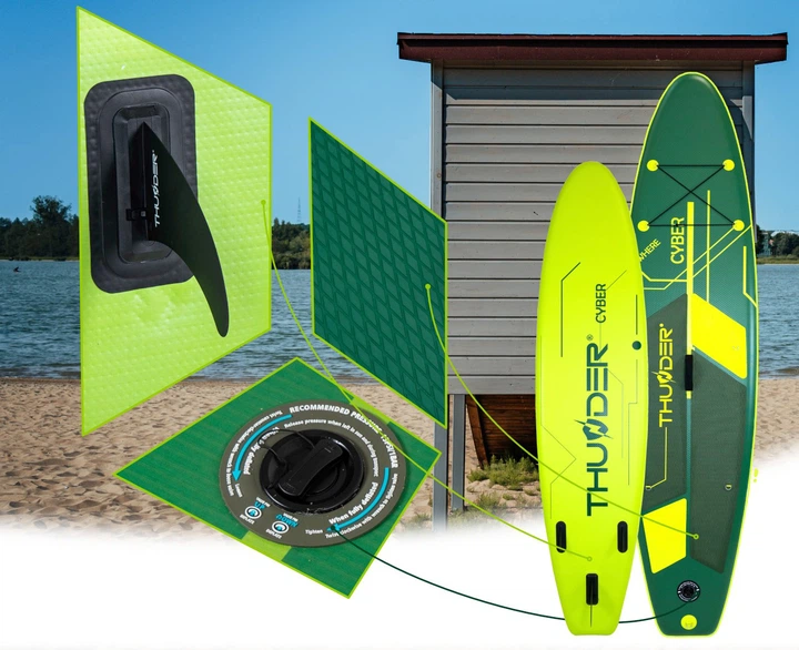 Надувна SUP дошка Thunder Cyber 320 см з веслом (SUP-CYBER) - Фото 9 Надувна SUP дошка Thunder Cyber 320 см з веслом (SUP-CYBER) - зображення 9
