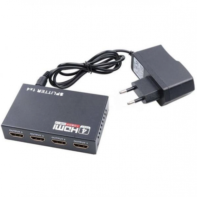 HDMI разветвитель на 4 порта HDMI SPLITTER 1 in 4 - Фото 3 HDMI разветвитель на 4 порта HDMI SPLITTER 1 in 4 - изображение 3