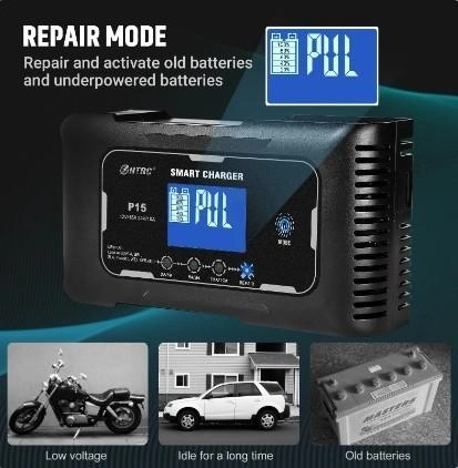 Автомобильное зарядное устройство P15 Свинцово-кислотные аккумуляторы 12V/15A и 24V/10A (P15PO4) - изображение 9