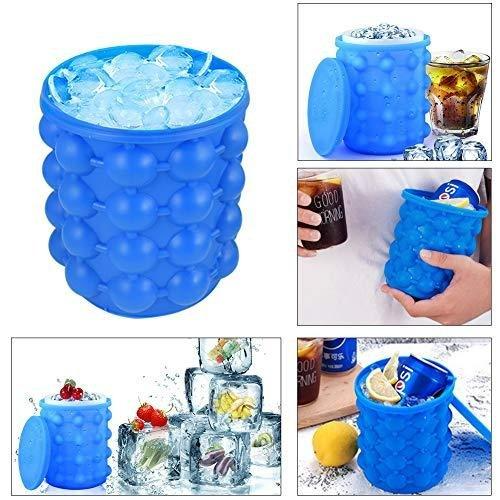 Силіконова форма для заморожування відро льоду з кришкою Ice Cube Maker Genie до 120 кубиків (K-756544331) - зображення 10