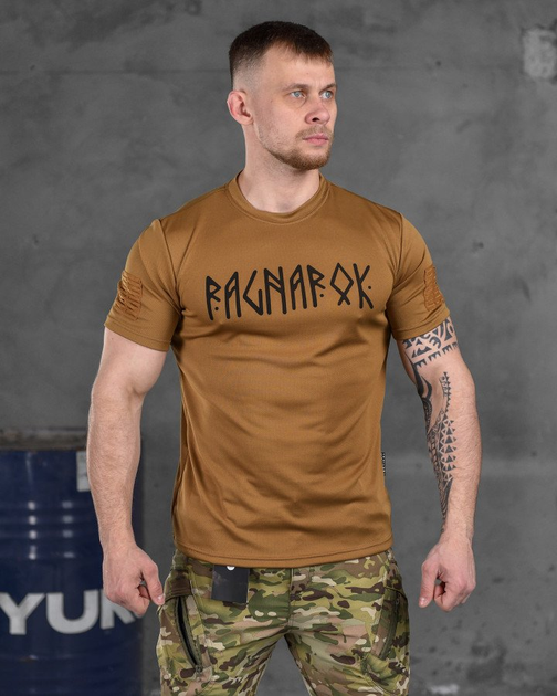 Тактическая потоотводящая футболка oblivion tactical ragnarok кайот 0 L - изображение 1