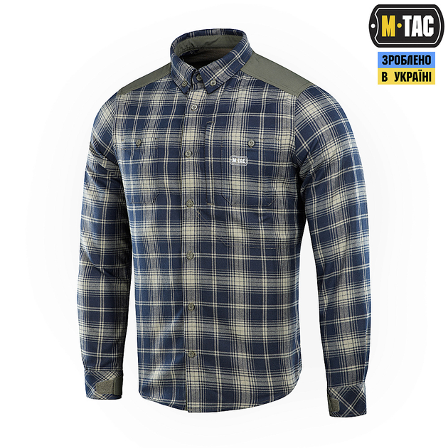 M-Tac сорочка Redneck Shirt Olive/Navy Blue XL/L - зображення 1