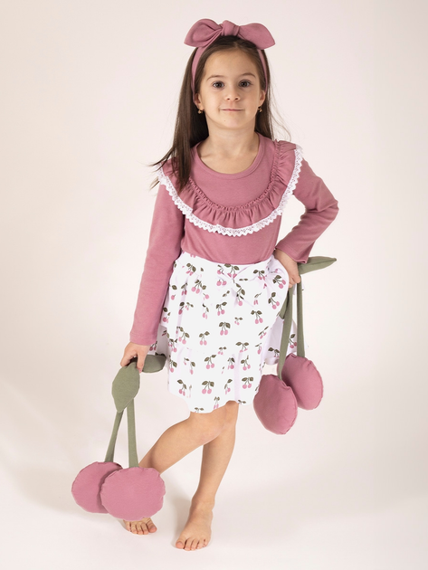 Дитяча футболка з довгими рукавами для дівчинки Nicol 204141 68 см Рожева (5905601021469) - зображення 2