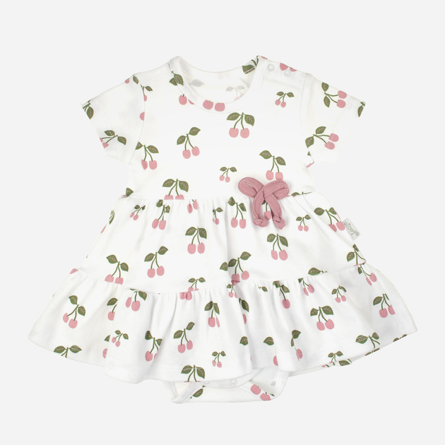 Дитяче боді-сукня для новонароджених дівчаток Nicol 204159 68 см Біле (5905601021582) - зображення 1