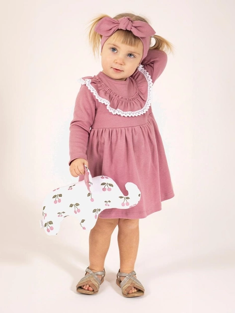Дитяче боді-сукня для дівчинки Nicol 204160 86 см Рожеве (5905601021674) - зображення 2