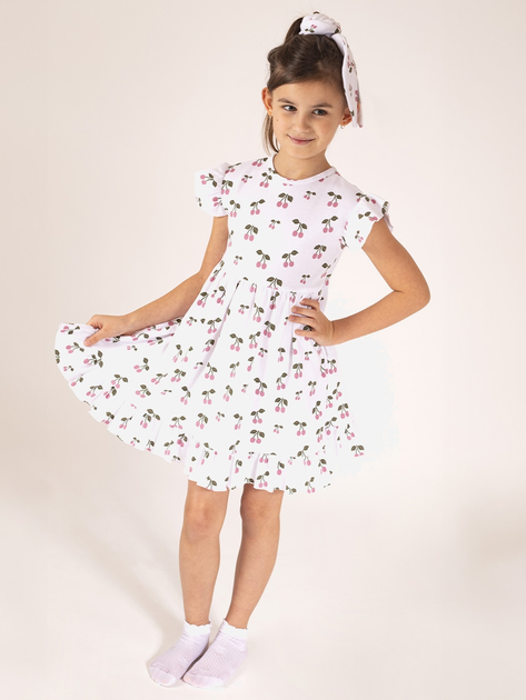 Дитяча літня сукня для дівчинки Nicol 204167 104 см Біла (5905601021742) - зображення 2