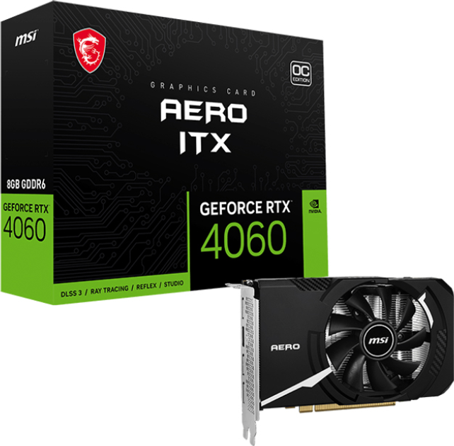 Karta graficzna MSI PCI-Ex GeForce RTX 4060 Aero ITX 8G OC 8GB GDDR6 (128bit) (2505/17000) (HDMI, 3 x DisplayPort) (V812-012R) - obraz 5